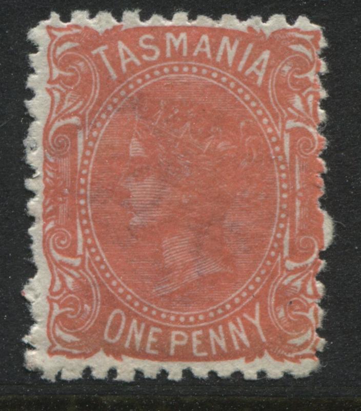 Tasmania 1871 1d rose perf 12  mint o.g.