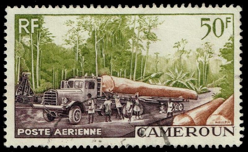 Cameroun #C34 Logging; Used (0.80)