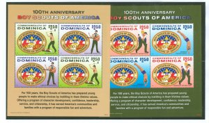 Dominica #2738-2739 Mint (NH) Souvenir Sheet