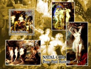 GUINEA BISSAU 2005 SHEET PAUL RUBENS CHRISTMAS ART PAINTINGS