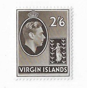 British Virgin Islands Sc #84a  2sh6p on chalky paper NH VF