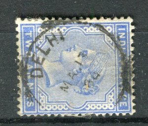 INDIA; 1890s early classic QV issue used 2a. value, fair Postmark, Delhi