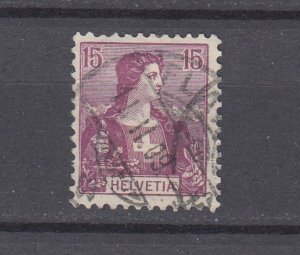 J48776 J LStamps 1907-25 switzerland used #131