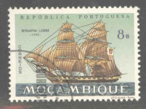 Mozambique Scott 449 Used CTO Sailing ship stamp similar cancels