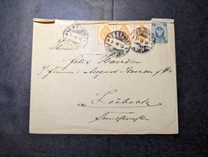 1903 Russia Cover to Lubeck Germany