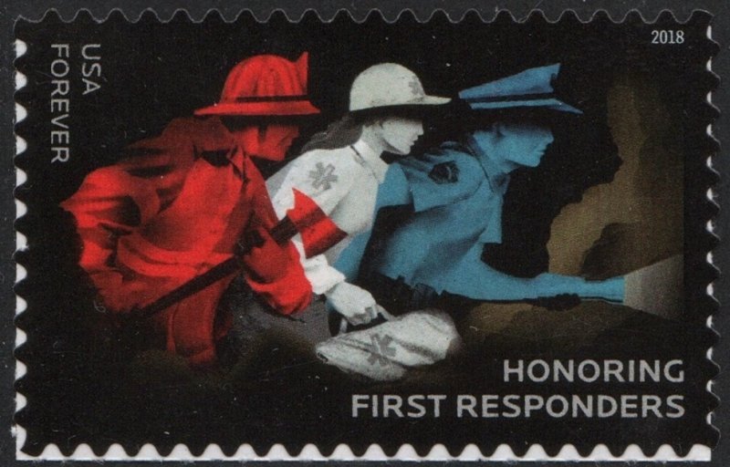 SC#5316 (50¢) First Responders Single (2018) SA