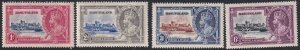 Basutoland Sc# 11 / 14 KGV Silver Jubilee 1935 complete set MMH CV $11.60