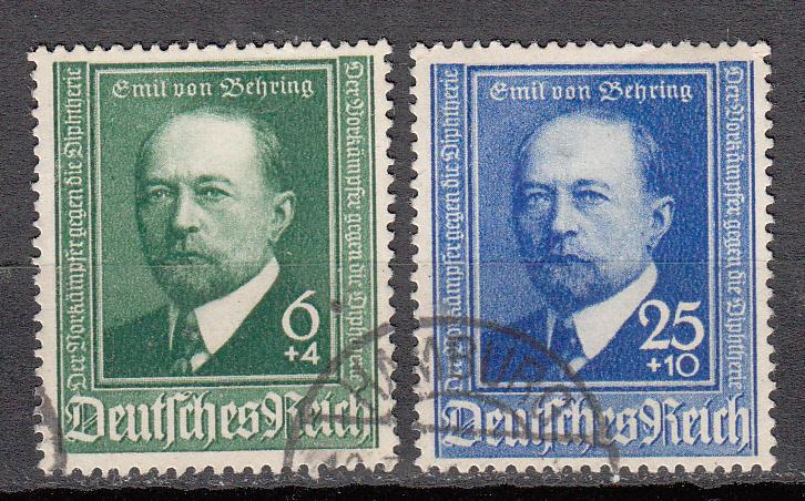 Germany - 1940 Dr. Emil von Behring Sc# B186/B187 (6034)