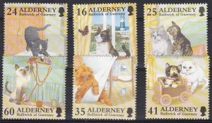 Alderney 1995 - Cats set of 6 superb Unmounted mint NHM