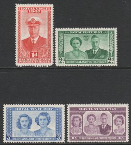 Bechuanaland Scott 143/146 - SG132/135, 1947 Royal Visit Set MH*