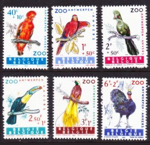 Belgium #B712-7 MH semipostal birds
