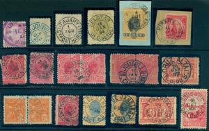 BRAZIL 1887/1923  interesting group of POSTMARKS /O