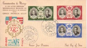 1956 Monaco First Day Cover