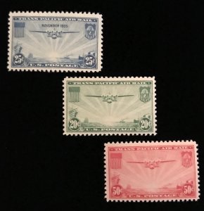 C20, C21, C22 Mint Light Hinged,  F/VF,  set of 3