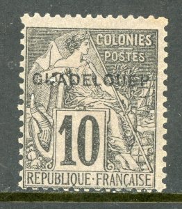 Guadeloupe 1891 French Colony 10¢ Black ERROR GUADELOUEP SG #25d Mint D916