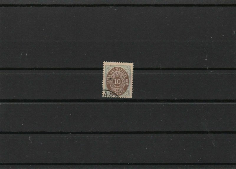 danish west indies 1873 cat £180 used  stamp ref r9681