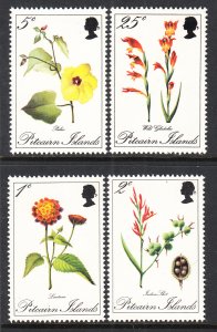 Pitcairn Islands 110-113 Flowers MNH VF