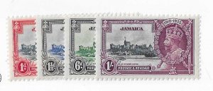 Jamaica Sc #109-112 Silver Jubilee set of 4 OG VF