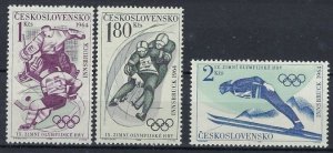 Czechoslovakia 1220-22 MNH 1972 Winter Olympics