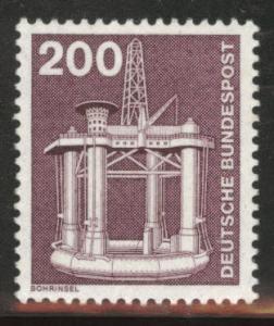 Germany Scott 1188 MH* 1975-1982 oil rig stamp 