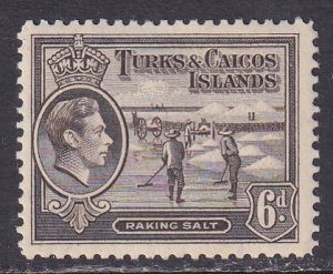 Turks and Caicos (1938) #85A MH