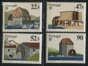 Portugal 1986, Lubrapex, watermills 4v, MNH