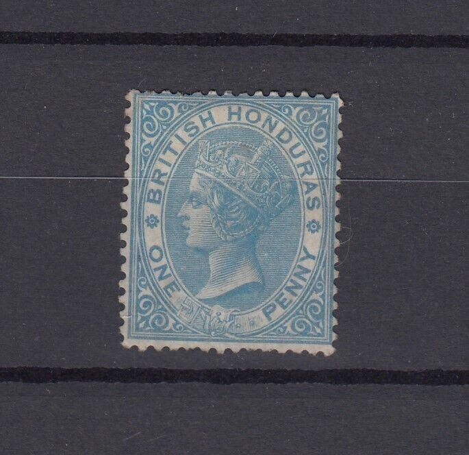 British Honduras QV 1865 1d Blue No Watermark SG1 MNG BP1272