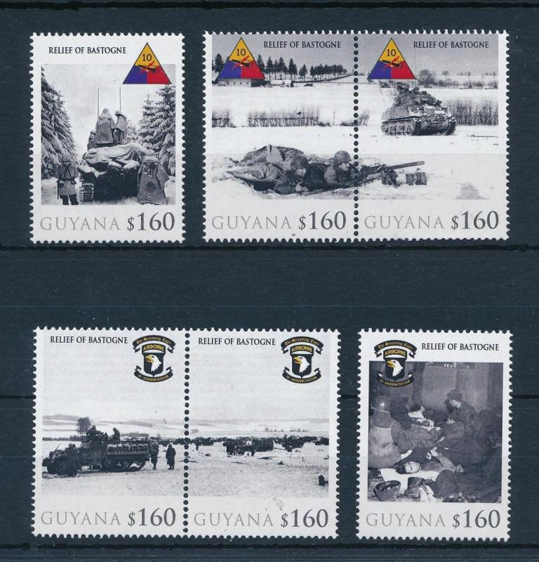 [81080] Guyana 2010 World War II Relief of Bastogne Ardennes offensive MNH