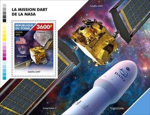 Chad - 2022 DART Mission - Stamp Souvenir Sheet - TCH220249b