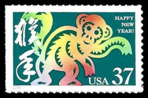 PCBstamps   US #3832 37c Lunar Year-Monkey, MNH, (6)