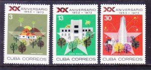 Cuba 1812-14 MNH 1973 20th Anniversary of the Revolution Full Set
