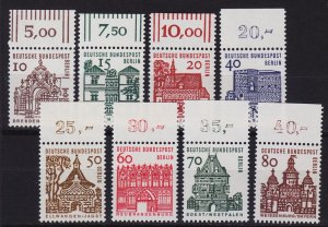 GERMANY BERLIN [1964] MiNr 0242-49 ( **/mnh ) [01] Architektur ORand