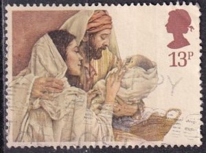 Great Britain 1088 (used) 13p Christmas: Holy Family (1984)