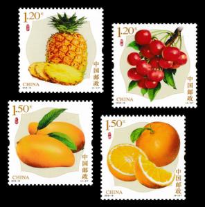 China 2018-18 Fruits III 水果第三组 set MNH
