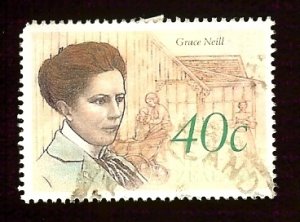 New Zealand 987 40c Grace Neill heritage hinged used