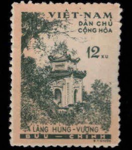 North Viet Nam Scott 120  Hung Vuong Temple key stamp NGAI Blunt perfs at right