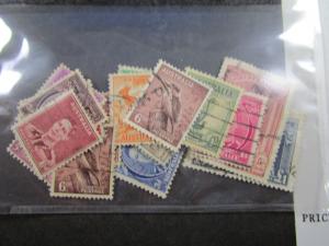 AUSTRALIA   SCOTT # 166//183A  KING GEORGE VI  USED