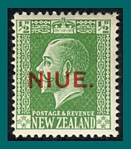 Niue 1920 King George V Overprint, 0.5d MNH  #21,SG23