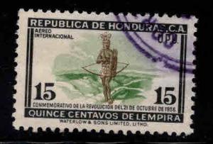 Honduras  Scott C275 Used native hunter airmail stamp