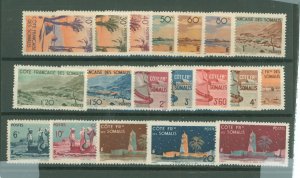 Somali Coast #248-266 Mint (NH) Single (Complete Set)