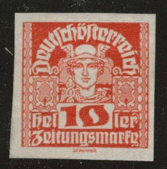 Austria Scott P35 MH* Newspaper stamp