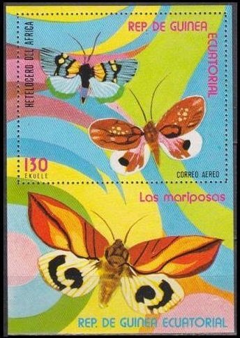 1976 Guinea Equatorial 1023/B254 Butterflies 6,00 €