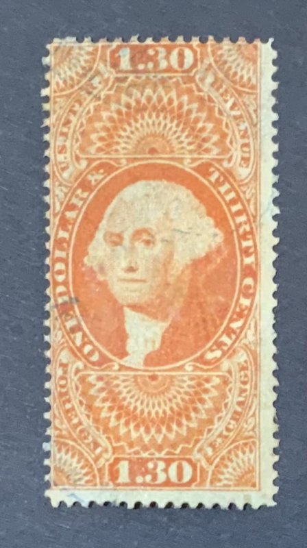 USA REVENUE STAMP 1863  $1.30  SCOTT#R77c