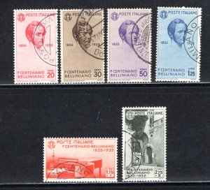 Italy #349-354  VF   Used     CV $705.10  ....   3000254