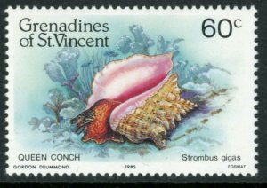 St. Vincent Grenadines Sc 472-5 Shellfish: Caribbean king crab, Queen conch