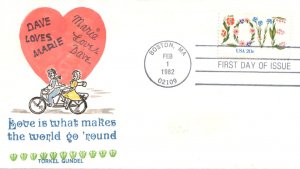 #1951 LOVE Gundel FDC