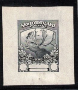 Newfoundland Minuse & Pratt #PX-A Extra Fine Progressive Die Proof In Black