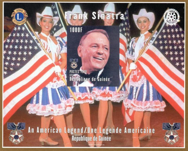 Guinea 1998 Frank Sinatra/Rotary & Lions S/S Imperf.MNH 129 