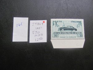 ITALY 1951 MNH  SC 570 XF $12.50 (161)