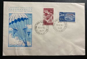 1951 Bled Yugoslavia First day Cover FDC Air Forces Day